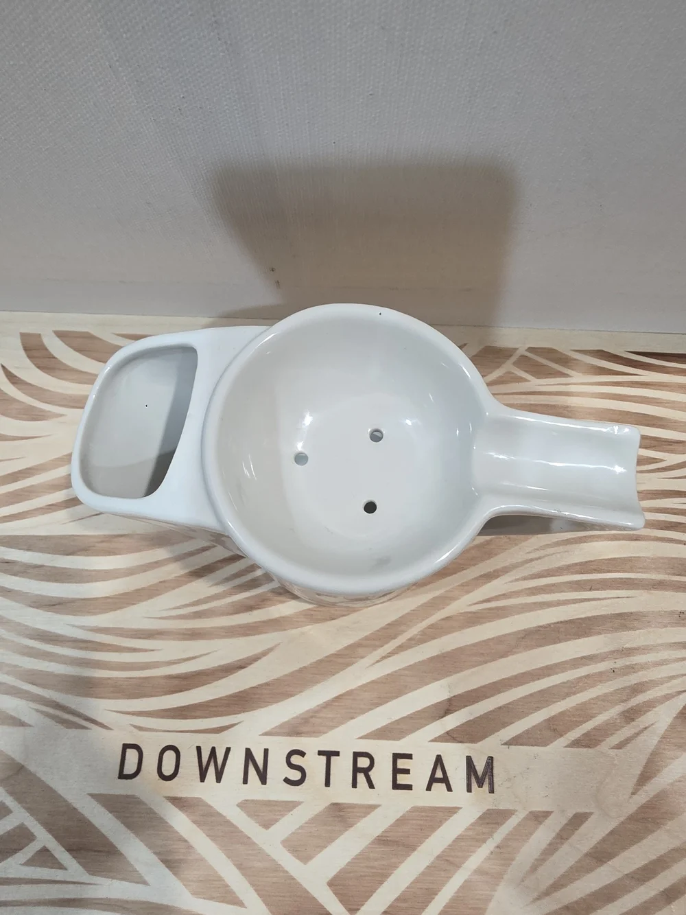 Vintage Col. Ichabod Conk White Ceramic Barber Shaving Scuttle Mug